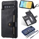 For iPhone 11 For  iPhone 11 Buckle Zipper Shockproof Protective Case with Holder & Card Slots & Wallet & Lanyard & Photos Frame(Black) - 1