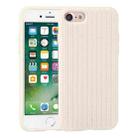 For iPhone SE 2022 / SE 2020 / 8 / 7 Herringbone Texture Silicone Protective Case(White) - 1
