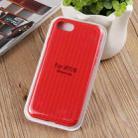 For iPhone SE 2022 / SE 2020 / 8 / 7 Herringbone Texture Silicone Protective Case(Red) - 6