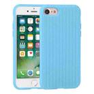 For iPhone SE 2022 / SE 2020 / 8 / 7 Herringbone Texture Silicone Protective Case(Cornflowerblue) - 1