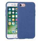 For iPhone SE 2022 / SE 2020 / 8 / 7 Herringbone Texture Silicone Protective Case(Sea Blue) - 1