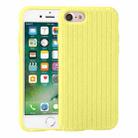 For iPhone SE 2022 / SE 2020 / 8 / 7 Herringbone Texture Silicone Protective Case(Shiny Yellow) - 1