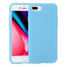 Herringbone Texture Silicone Protective Case For iPhone 8 Plus & 7 Plus(Cornflowerblue) - 1