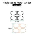 For Beats Studio Buds Wireless Bluetooth Earphone Magic Sound Metal Protective Sticker(Rose Gold) - 8