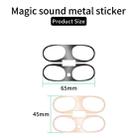 For Beats Studio Buds Wireless Bluetooth Earphone Magic Sound Metal Protective Sticker(Silver) - 8
