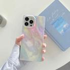 Marble Pattern Soft TPU Straight-Edge Protective Case For iPhone 13 Pro(Colorful) - 1