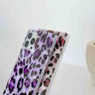 Shell Leopard Pattern Soft TPU Straight-Edge Protective Case For iPhone 13 Pro(Purple) - 4