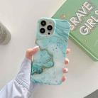 Marble Pattern Soft TPU Protective Case For iPhone 13 Pro Max(Sea Wave) - 1