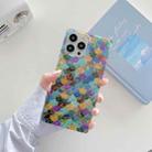Electroplated Shell Texture Fish Scales Shockproof Straight-Edge Protective Case For iPhone 13(Colorful) - 1