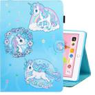 For iPad Air / Air 2 / iPad 9.7 Colored Drawing Horizontal Flip PU Leather Case with Holder & Card Slot & Sleep / Wake-up Function(Unicorn) - 1
