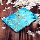 For iPad Air / Air 2 / iPad 9.7 Colored Drawing Horizontal Flip PU Leather Case with Holder & Card Slot & Sleep / Wake-up Function(Butterfly Tower) - 11