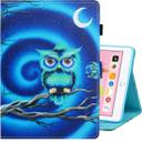 For iPad 10.2 / Air 10.5 (2019) Colored Drawing Horizontal Flip PU Leather Case with Holder & Card Slot & Sleep / Wake-up Function(Moon Owl) - 1