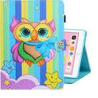 For iPad 10.2 / Air 10.5 (2019) Colored Drawing Horizontal Flip PU Leather Case with Holder & Card Slot & Sleep / Wake-up Function(Rainbow Owl) - 1