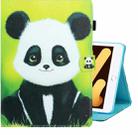For iPad mini 5 / 4 / 3 / 2 / 1 Colored Drawing Horizontal Flip PU Leather Case with Holder & Card Slot & Sleep / Wake-up Function(Panda) - 1