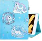 For iPad mini 5 / 4 / 3 / 2 / 1 Colored Drawing Horizontal Flip PU Leather Case with Holder & Card Slot & Sleep / Wake-up Function(Unicorn) - 1