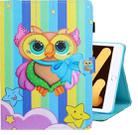 For iPad mini 5 / 4 / 3 / 2 / 1 Colored Drawing Horizontal Flip PU Leather Case with Holder & Card Slot & Sleep / Wake-up Function(Rainbow Owl) - 1
