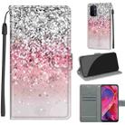 Voltage Coloured Drawing Magnetic Clasp Horizontal Flip PU Leather Case with Holder & Card Slots For OPPO A93 5G / A93s 5G / A54 5G / A74 5G(C13 Silver Pink Glitter) - 1