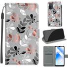 Voltage Coloured Drawing Magnetic Clasp Horizontal Flip PU Leather Case with Holder & Card Slots For OPPO A54 4G / A16 4G / A53s 5G / A55 5G(C19 Material Flower) - 1