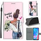 Voltage Coloured Drawing Magnetic Clasp Horizontal Flip PU Leather Case with Holder & Card Slots For OPPO A72 5G / A73 5G / A53 5G(C09 Hug Flower) - 1