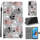 Voltage Coloured Drawing Magnetic Clasp Horizontal Flip PU Leather Case with Holder & Card Slots For OPPO F19 / A74 4G(C19 Material Flower) - 1