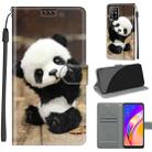 Voltage Coloured Drawing Magnetic Clasp Horizontal Flip PU Leather Case with Holder & Card Slots For OPPO A94 5G / A95 5G / F19 Pro+ 5G(C18 Wood Board Panda) - 1