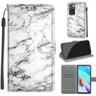 Voltage Coloured Drawing Magnetic Clasp Horizontal Flip PU Leather Case with Holder & Card Slots For Xiaomi Redmi 10(C01 White Marble) - 1