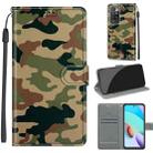 Voltage Coloured Drawing Magnetic Clasp Horizontal Flip PU Leather Case with Holder & Card Slots For Xiaomi Redmi 10(C12 Green Yellow Camouflage) - 1