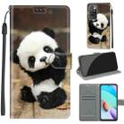 Voltage Coloured Drawing Magnetic Clasp Horizontal Flip PU Leather Case with Holder & Card Slots For Xiaomi Redmi 10(C18 Wood Board Panda) - 1