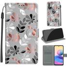 Voltage Coloured Drawing Magnetic Clasp Horizontal Flip PU Leather Case with Holder & Card Slots For Xiaomi Redmi Note 10 5G(C19 Material Flower) - 1