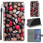 Voltage Coloured Drawing Magnetic Clasp Horizontal Flip PU Leather Case with Holder & Card Slots For Huawei P50(C06 Red Lip Chocolate) - 1