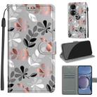 Voltage Coloured Drawing Magnetic Clasp Horizontal Flip PU Leather Case with Holder & Card Slots For Huawei P50(C19 Material Flower) - 1