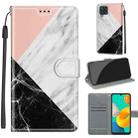 Voltage Coloured Drawing Magnetic Clasp Horizontal Flip PU Leather Case with Holder & Card Slots For Samsung Galaxy M32 4G / F22(C07 Pink White Black) - 1