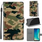 Voltage Coloured Drawing Magnetic Clasp Horizontal Flip PU Leather Case with Holder & Card Slots For ZTE Blade A7s 2020(C12 Green Yellow Camouflage) - 1