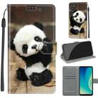 Voltage Coloured Drawing Magnetic Clasp Horizontal Flip PU Leather Case with Holder & Card Slots For ZTE Blade A7s 2020(C18 Wood Board Panda) - 1