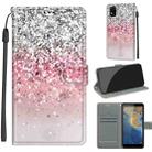 Voltage Coloured Drawing Magnetic Clasp Horizontal Flip PU Leather Case with Holder & Card Slots For ZTE Blade A31(C13 Silver Pink Glitter) - 1