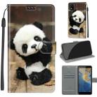 Voltage Coloured Drawing Magnetic Clasp Horizontal Flip PU Leather Case with Holder & Card Slots For ZTE Blade A31(C18 Wood Board Panda) - 1