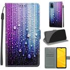 Voltage Coloured Drawing Magnetic Clasp Horizontal Flip PU Leather Case with Holder & Card Slots For ZTE Blade A71(C05 Purple Blue Water Drops) - 1