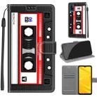 Voltage Coloured Drawing Magnetic Clasp Horizontal Flip PU Leather Case with Holder & Card Slots For ZTE Blade A71(C10 Black Red Tape) - 1