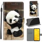 Voltage Coloured Drawing Magnetic Clasp Horizontal Flip PU Leather Case with Holder & Card Slots For ZTE Blade A71(C18 Wood Board Panda) - 1