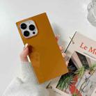 For iPhone 13 Pro Fluorescence Soft TPU Straight-Edge Protective Case (Caramel) - 1