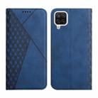 For Samsung Galaxy A22 4G Diamond Pattern Splicing Skin Feel Magnetic Horizontal Flip Leather Case with Card Slots & Holder & Wallet(Blue) - 1