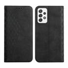 For Samsung Galaxy A72 5G / 4G Diamond Pattern Splicing Skin Feel Magnetic Horizontal Flip Leather Case with Card Slots & Holder & Wallet(Black) - 1