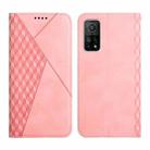 For Xiaomi Mi 10T Pro 5G / Mi 10T 5G Diamond Pattern Splicing Skin Feel Magnetic Horizontal Flip Leather Case with Card Slots & Holder & Wallet(Rose Gold) - 1