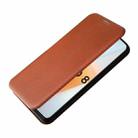 For vivo iQOO 8 Carbon Fiber Texture Horizontal Flip TPU + PC + PU Leather Case with Card Slot(Brown) - 7