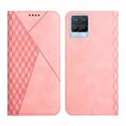 For OPPO Realme 8 / 8 Pro Diamond Pattern Splicing Skin Feel Magnetic Horizontal Flip Leather Case with Card Slots & Holder & Wallet(Rose Gold) - 1
