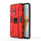 For vivo iQOO 8 Supersonic PC + TPU Shock-proof Protective Case with Holder(Red) - 1