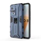 For vivo iQOO 8 Supersonic PC + TPU Shock-proof Protective Case with Holder(Dark Blue) - 1