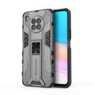 For Huawei nova 8i Overseas Version Supersonic PC + TPU Shock-proof Protective Case with Holder(Grey) - 1