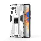 For Xiaomi Mi Mix 4 Supersonic PC + TPU Shock-proof Protective Case with Holder(Silver) - 1