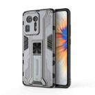 For Xiaomi Mi Mix 4 Supersonic PC + TPU Shock-proof Protective Case with Holder(Grey) - 1